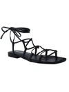MARC FISHER CALIVIA WOMENS FAUX LEATHER ANKLE STRAP GLADIATOR SANDALS