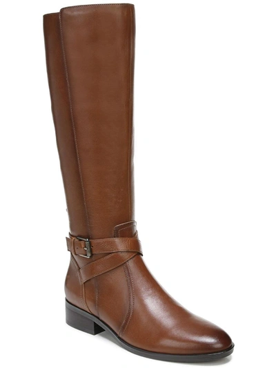 Naturalizer Rena Womens Zipper Wide Calf Knee-high Boots In Brown
