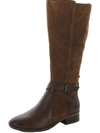 Naturalizer Rena Womens Padded Insole Riding Knee-high Boots In Gold