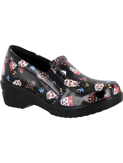 Easy Works By Easy Street Leeza Womens Slip Resistant Clogs In Multi