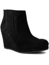 Sugar Jayla Womens Faux Suede Wedges Ankle Boots In Multi