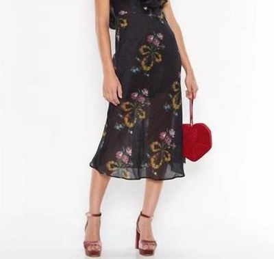 Talulah Lullaby Midi Dress In Dobby Print In Multi