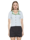 Alexia Admor Kith Knit Button Top In Multi