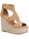 LUCKY BRAND RILLYON WOMENS SUEDE GLADIATOR WEDGE SANDALS