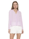 Alexia Admor Lori Long Sleeve Blouse In Purple