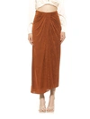Alexia Admor Jeanette Midi Skirt In Brown