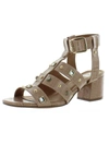 JANE AND THE SHOE BETTY WOMENS FAUX LEATHER ADJUSTABLE DRESS SANDALS