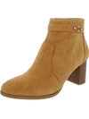 CHARTER CLUB PALOMAA WOMENS LEATHER HEEL ANKLE BOOTS