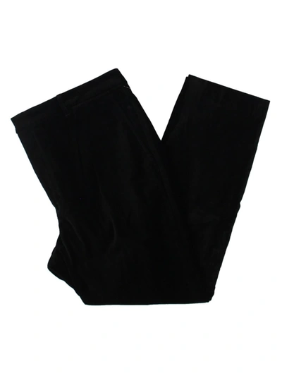Lauren Ralph Lauren Womens Velour High Rise High-waist Pants In Black