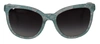 Dolce & Gabbana Blue Lace Acetate Crystal Round Dg4190 Sunglasses In Blue