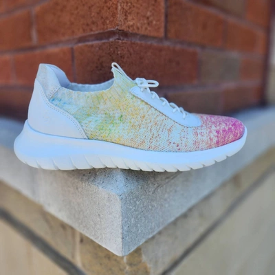 Remonte R5704-90 Sneakers In White/rainbow In Multi
