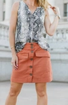 Sanctuary Desert Button-front Skirt In Sierra In Multi