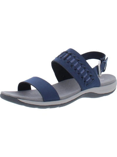 Easy Spirit Saphyre Womens Slingbacl Comfort Wedge Sandals In Blue