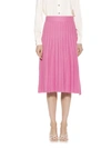 Alexia Admor Eliza Pleated Knit Skirt In Pink