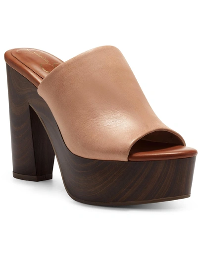 Jessica Simpson Shelbie Platform Slide Sandal In Multi