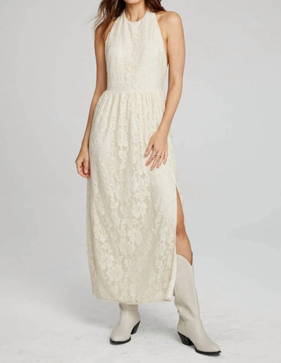 Saltwater Luxe Mary Lou Halter Maxi Dress In White