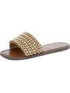 Inc Pelle Womens Slip-on Flat Slide Sandals In Multi