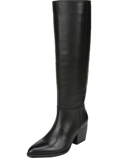 Naturalizer Fae Womens Zipper Block Heel Knee-high Boots In Black