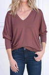 Gentle Fawn Rousseau Top In Burgundy In White