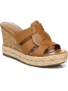 FRANCO SARTO FIORET WOMENS PADDED INSOLE CORK WEDGE SANDALS