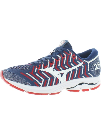 Mizuno Wave Knit R1 Womens Fitness Workout Running Shoes In Multi