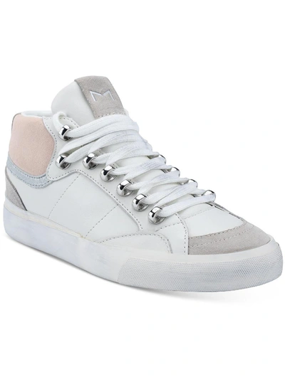 Marc Fisher Ltd Merin 3 Womens Leather Lifestyle Casual And Fashion Sneakers In White