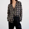 Nili Lotan Juste Pyjama Shirt In Multi