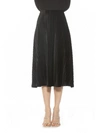 Alexia Admor Alaina Velvet Midi Skirt In Black