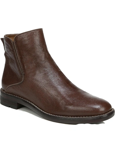 Franco Sarto Marcus Womens Zipper Comfort Booties In Brown