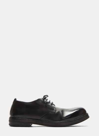 Marsèll Zucca Zeppa Simple Leather Derby Shoes In Black