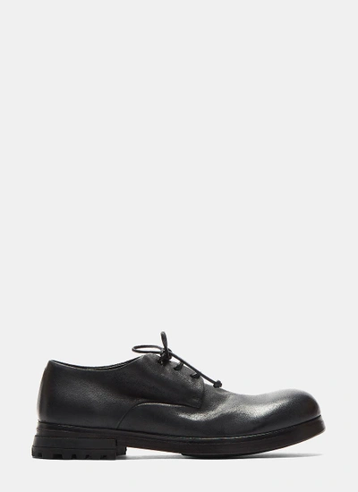 Marsèll Zuccarr Low Leather Derby Shoes In Black