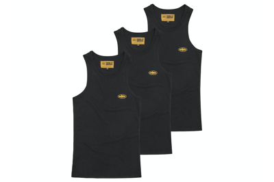 Pre-owned Corteiz Bolo Essentials Tank Top (3-pack) Black