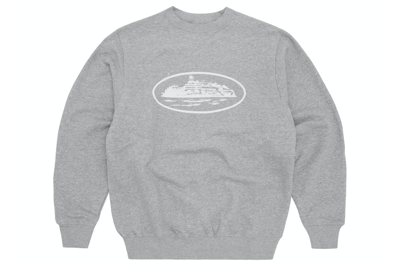 Pre-owned Corteiz Og Alcatraz Sweatshirt Heather Grey