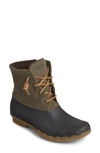 Sperry Top-sider® Sperry 'saltwater' Waterproof Rain Boot In Brown/ Olive Rubber