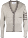 THOM BROWNE 4-BAR CASHMERE CARDIGAN