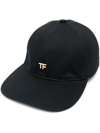 Tom Ford Tf Canvas Logo Baseball Cap In Black
