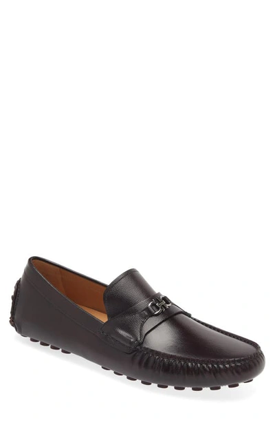 Ferragamo Men's Florin Driving Loafers In Nero