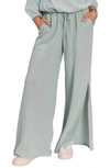 Everyday Ritual Riley Cotton Gauze Split Hem Pants In Chalcedony