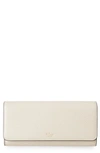 Mulberry Continental Classic Grain Wallet In Chalk