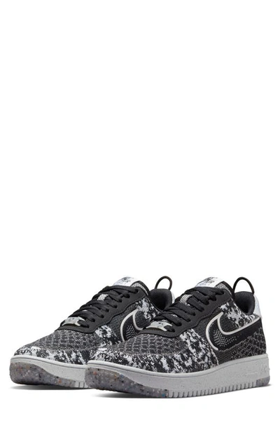 Nike Men's Air Force 1 Crater Flyknit Next Nature Shoes In Black