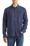 34 HERITAGE 34 HERITAGE LINEN CHAMBRAY BUTTON-UP SHIRT