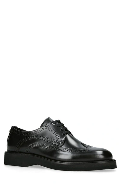 Kurt Geiger Leather Bank Brogues In Black