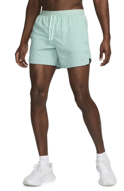 Nike Men's Stride Dri-fit 5" Brief-lined Running Shorts In Green