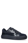 Kurt Geiger Laney Croc Embossed Sneaker In Navy