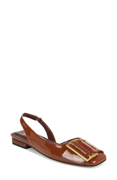 Sarto By Franco Sarto Tracy Slingback Square Toe Flat In Tobacco