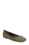 Sarto By Franco Sarto Flexa Amaya Ballet Flat In Army