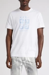Givenchy Slim Fit 4g Logo Cotton Graphic T-shirt In White