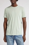 Tom Ford Mélange Crewneck T-shirt In Mint