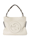 Gucci Quilted Chain Strap Top Handle Tote Bag In White