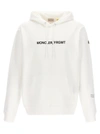 Moncler Genius Moncler X Fragment Hiroshi Fujiwara Relaxed Fit Hoodie With Cartoon Logo And Drawstring Hood In White